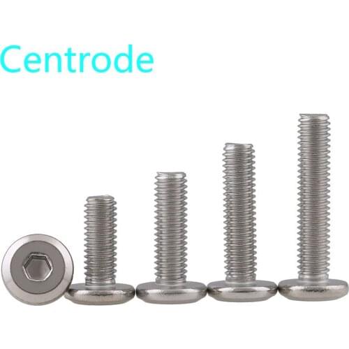 304 Stainless Steel Flat Head Hexagon Socket Bolt M6 M8 Furniture Screw Large Hex Socket Screw Chamfer Bolt 10PCS