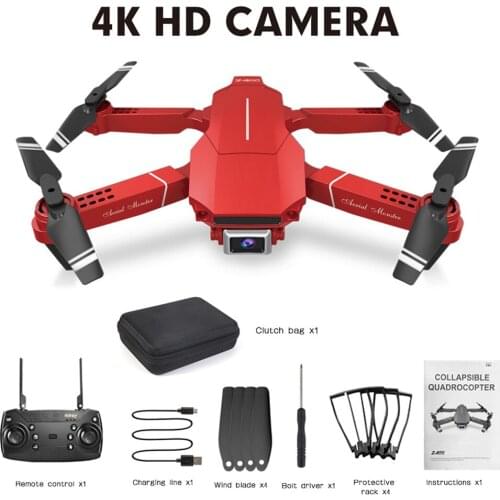 Drone 4K 720P 1080P HD Wide Angle Camera RC Quadcopter Folding Aerial Photography RC Drone Battery Indicator