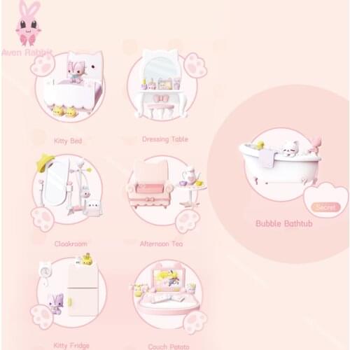 Kimmy&Miki Life Blind Box Scene Set By Toys Guess Bag Caja Ciega Blind Bag Toys for Girls Figures Kawaii Model Birthday Gift