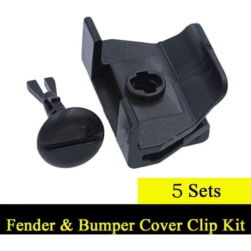 5 Sets Car Front Fender & Bumper Cover Clips Kits Set For Toyota Camry Corolla 53879-58010 47749-58010 Auto Fastener Clips