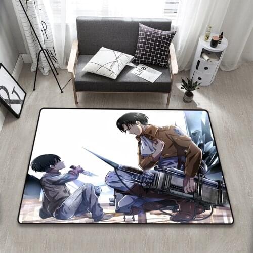 Anime Attack On Titan Floor Rug Carpet Bedroom Living Room Doormat Non-slip Mat Cartoon Gift