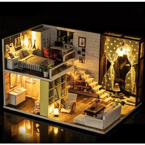 Doll House for Lol DIY Miniature Dollhouse Kit Diy Craft for Adults Doll House Furniture Toys Casa De Bonecas Madeira Brinquedos