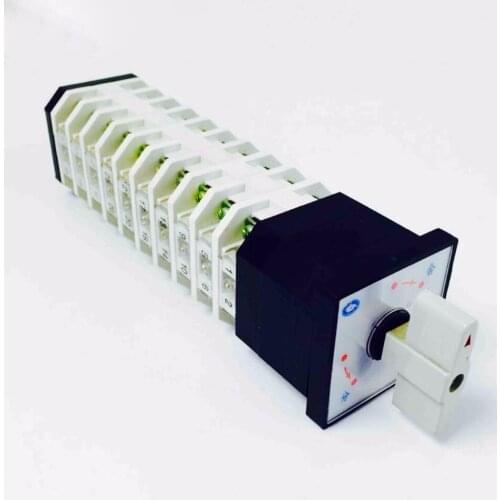 LW12-16.49/10 Universal Change-over Switch Rotating 10 Section 10 Layer Switch Silver Point