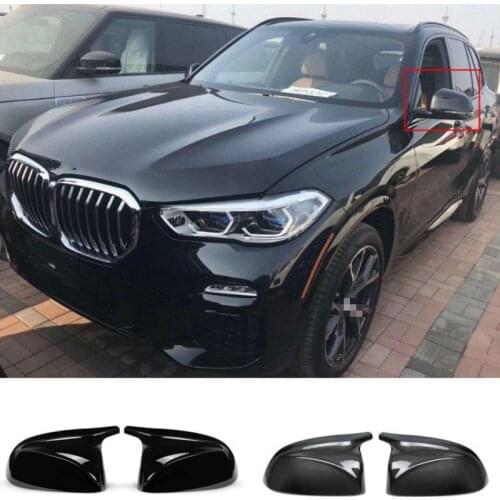 M look Carbon Fiber Mirror Cover for BMW X5 G01 X4 G02 X3 G05 Side Door Rearview Cover Caps 2018 2019 2020