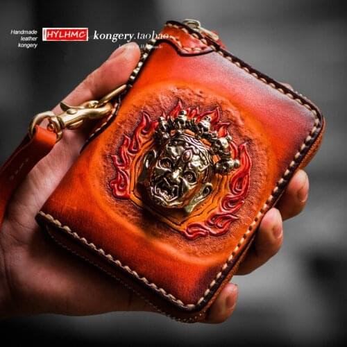 Genuine Leather Mini Purse Mens Short Zipper Wallet Ladies Retro Card Holder Bag Coin Purses Brown Male Female Cow Leather