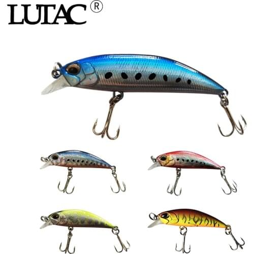 Minnow 60mm 8.1g/45mm 4.2g Fishing Baits Artificial Hard Lure LUTAC Fishing Tackle