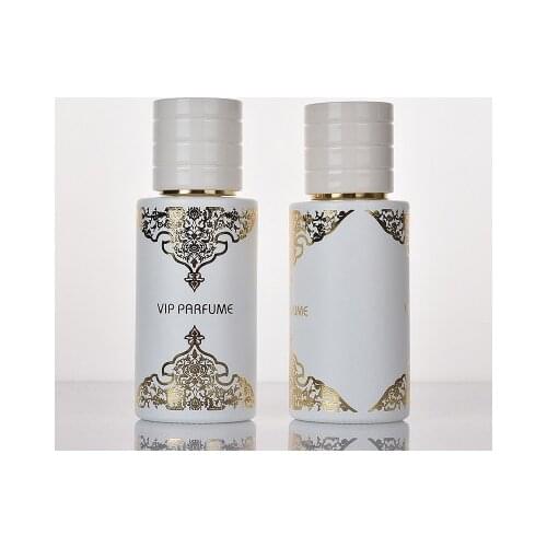 2pcs 50ml black white Travel Refillable Atomizer Spray Perfume Glass Empty Bottle Portable Transparent Compact Size Refillable