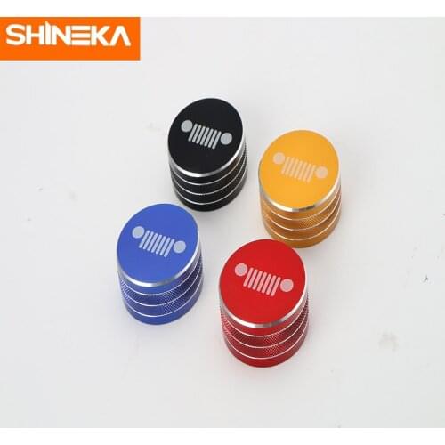 SHINEKA Interior Mouldings For Jeep Grand Cherokee 2011-2016 Four-wheel Drive Switch Knob Cover Trim Stickers For Grand Cherokee