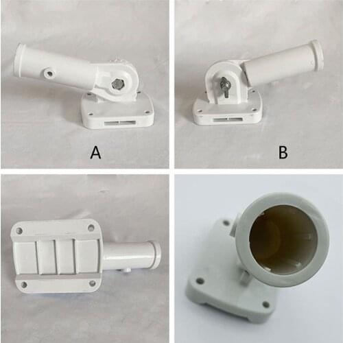 1PC Wall Flagpole Plastic Wall Mounting Flag Pole Holder Bracket For Flags 15*6cm Windsock Base Flagpole Accessories