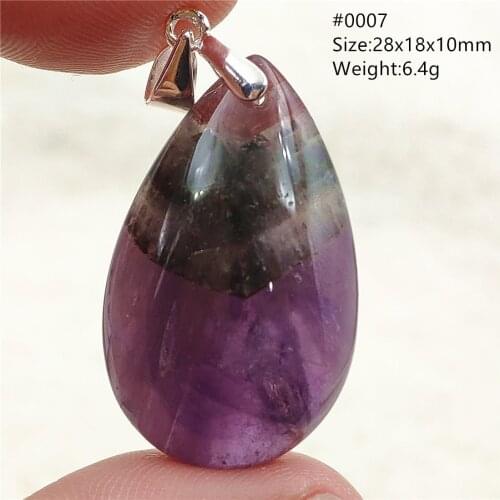 Genuine Natural Purple Red Auralite 23 Necklace Pendant Canada Gemstone Crystal Water Drop Stone Pendant Jewelry AAAAA