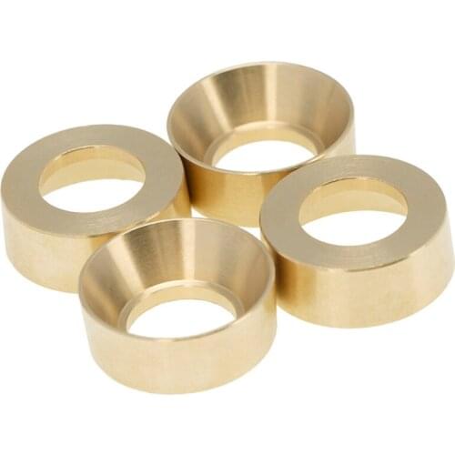 4pcs/set 1:24 Hot Racing Copper Wheel Counterweight for 1/24 Axial SCX24 90081 AXI00002 AXI0000 AXI90081RC Car Upgrade Parts