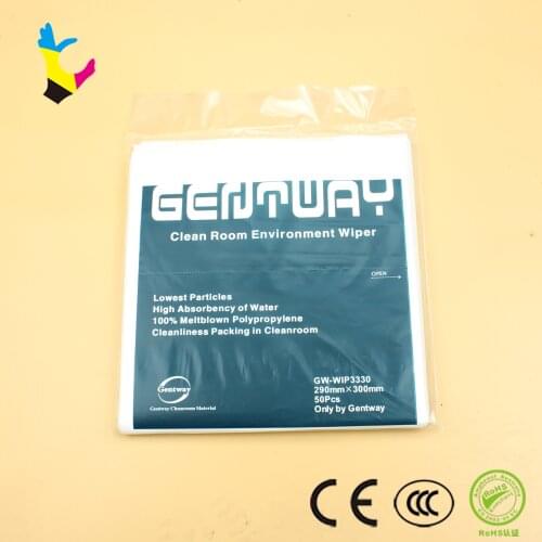 50pcs/bag Print Head Cleanroom Wiper Non-Woven Cloth Fabric Clean Room Wipes Clean LCD Repair Tool Printhead Clean wiper