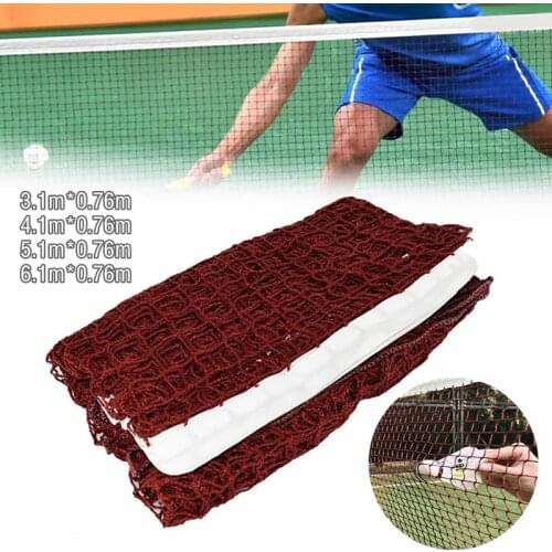 3.1m/4.1m/5.1m/6.1m Professional Sport Training Standard Badminton Net Tennis Net Mesh Volleyball Net Exercise Drop Shipping