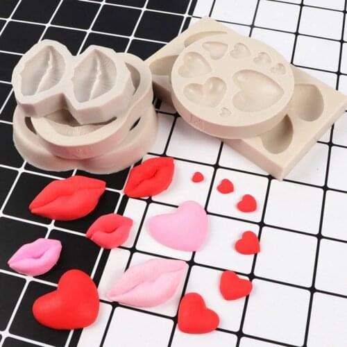 Lips Shape Silicone Mold Sugarcraft Chocolate Cupcake Baking Mold Fondant Cake Decorating Tools