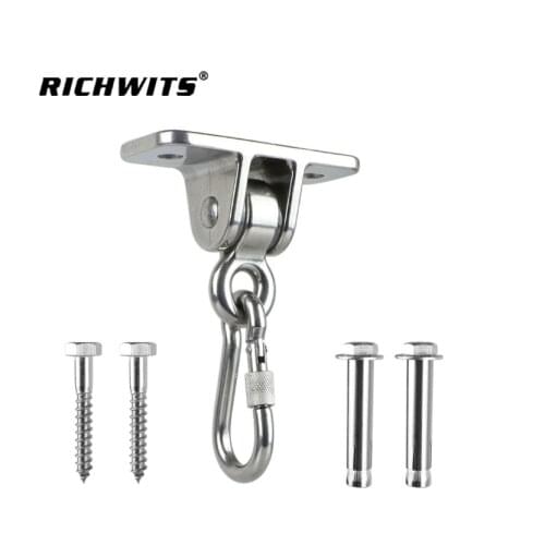 Heavy Duty Stainless Steel Swing Hangers Swing Hook Carabiner For Swing Hanging Kit Playground Hammock Chair Yoga Swing Mount