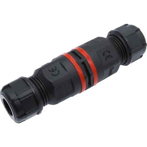 Waterproof connector IP68 I Shape 2 pin 3pin 4pin 250V 30A Cable Wire Gland Sleeve connector quick connect waterproof connector