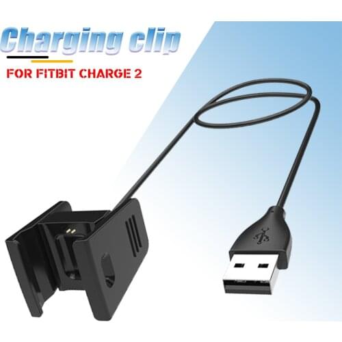 For Fitbit Charge 2 USB Charging Clip Adapter Cable Charger For Fitbit Charge2 Charging Power Cable Smart Watch Accessories