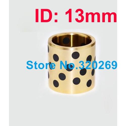 1PC JDB Graphite Copper Sleeve Sintered Bushing Self Lubricating Bearing ID13MM 13x19x10 13x19x12 13x19x15 13x19x16 13x19x20
