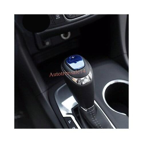 1PCS Steel Blue Interior Shifter Gear knob Cover Trim for Chevrolet Equinox 2018