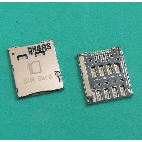 10pcs/lot SIM Card Slot Reader Holder Connector SIM Card Socket for samsung Galaxy S4 Zoom C101 SM-C101