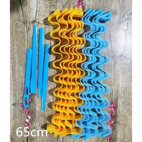 12pcs 25/30/45/50/55/65cm water ripple curling iron DIY manual hairdressing tool ,magic curler,hair roller spiral curls roller