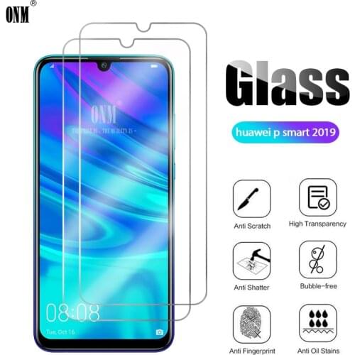 2Pcs Tempered Glass For Huawei P smart 2019 Screen Protector For Huawei P smart 2019 Protective Glass Film