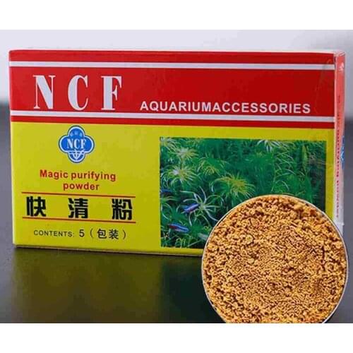 Aquarium Water Clarifier Fish Tank Water Purifying Powder for Freshwater and Saltwater 30g(5pcs) xqmg Cleaning Tools Fish Aquati