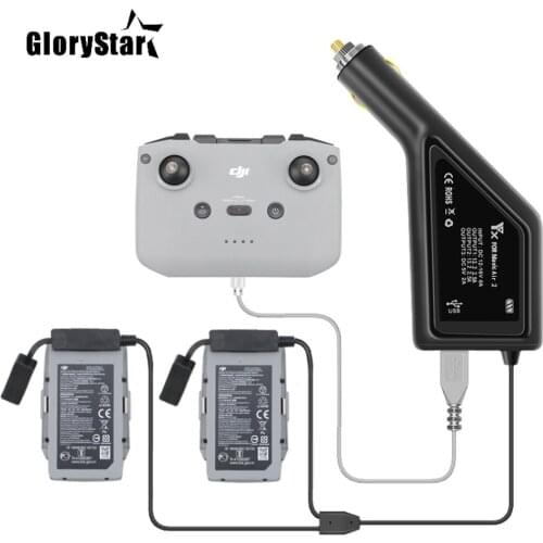 Car Charger For DJI Mavic Air 2 Intelligent Battery Charging Hub Mavic Air2 Car Connector USB Adapter Multi Battery Car Charger