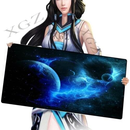 XGZ Fantasy Planet Between Large Game Mousepad Anti-Slip PC Computer Player Mouse Pad Desk Mat Locking CSGO LOL Dota