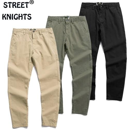 2021 New Mens Business Casual Pants Youth Spring and Summer Simple Fashion Full Of Elasticity Cotton Trousers Casual Pants Men