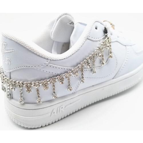 2021 Luxury Fashion Shoes Charms for Nike Air Force 1 Sneakers Chain Decorations Crystal Rhinestone Accessories Anklet Chains