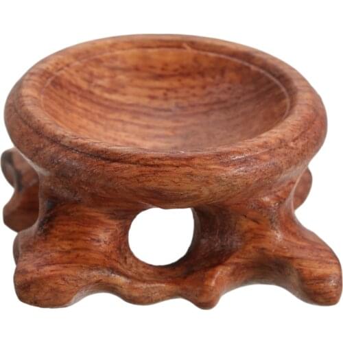 3cm Diameter Rosewood Wood Wooden Stand Crystal Ball Holder Wood Display Stand Base For Crystal Ball Sphere Home Decor