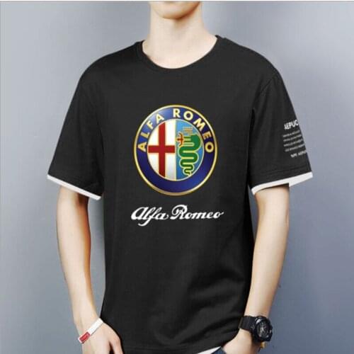 NEW Mens Short Sleeve race OLFA ROMEO motorcycle T-shirt Summer casual male solid colour Fashion HipHop Harajuku Men Clothe