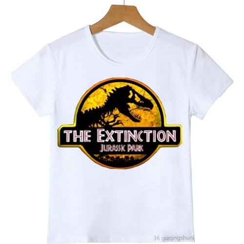Jurassic Park Dinosaur Animal Print Graphic T-shirts for Boys and Girls Kids Clothes T Shirts for Boys and Girls T Shirt Short
