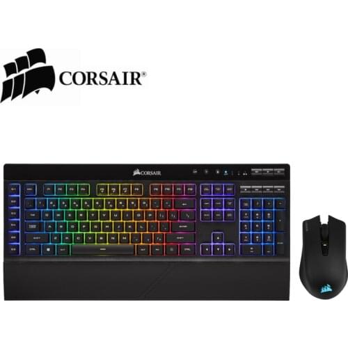 Corsair K57 RGB Wireless Gaming Keyboard and HARPOON RGB Wireless Gaming Mouse Wireless Bluetooth Keyboard Mouse Set