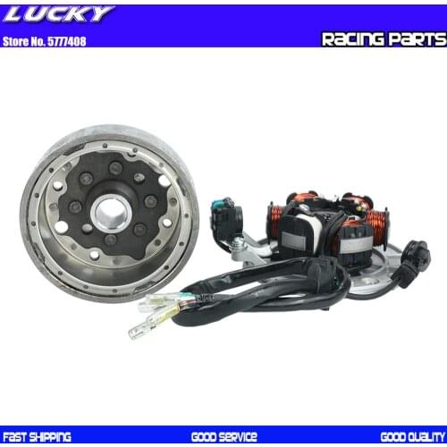 Lifan 140 140cc Engine Ignition Magneto Stator Magneto Flywheel kit For 1P55FMJ Horizontal Kick Starter Engines Dirt Pi