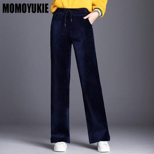 Momoyukie Women's Velvet Trousers