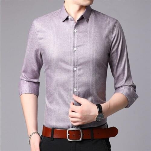 New Fashion Mens Casual Shirts 4XL Long Sleeve Camisas Shirts Men