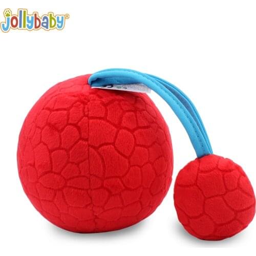 Jollybaby Newborn Infant Vision Stimulation Training Plush Soft Rattle Ball Toy for Baby Playing Early Education