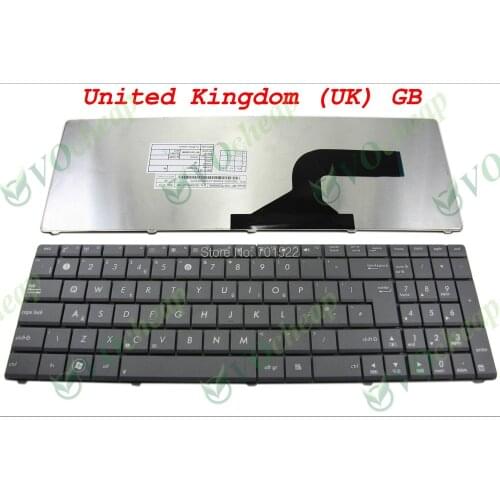New Laptop keyboard for Asus X53 X54H k53 K55D A53 N53 N60 N61 N71 N73S N73J P52 P52F P53S X53S A52J X55V X54HR Black UK English