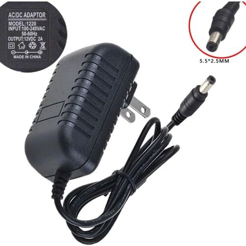 New 12V 2A 5.5*2.5mm Center Positive Adapter For Seagate 3TB SRD00F2 ST3200823A-RK External Hard Drive Power Cord