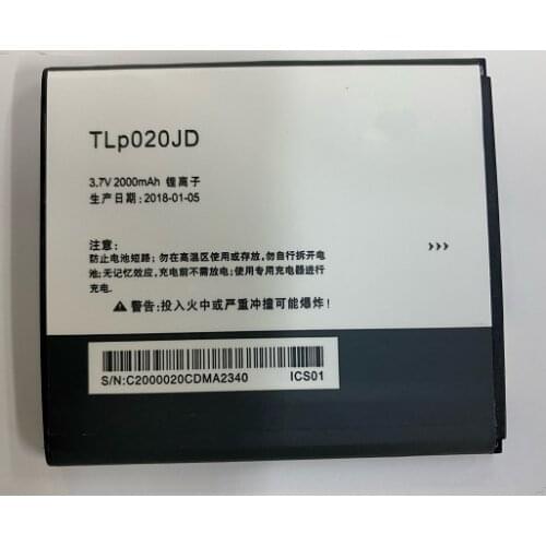 HST New Battery 3.8V 2000mAh TLP020JD Battery For TCL P520L/P518L/TCLP520L TLp020JD Phone Batteries