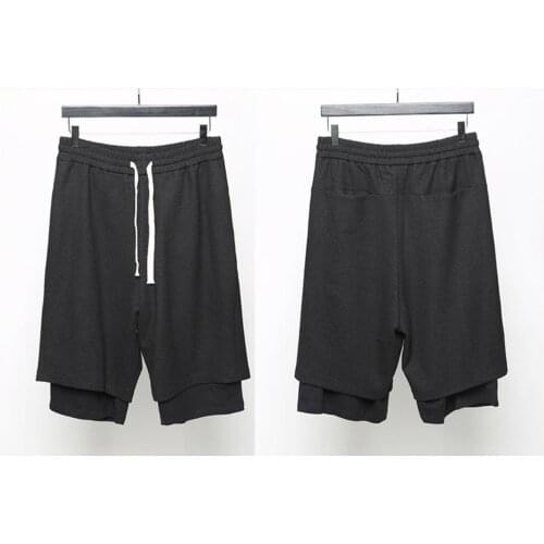 Original Mens Loose Casual Gym Sports Pants / Fake 2 Two Look / Harem Pants / Sarrouel Wide Sports Basketball Short kANYEWEST