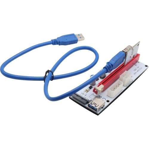 PCI-E Express Riser Card 008s 1x to 16x Riser Powered Adapter Card Extender, Professional