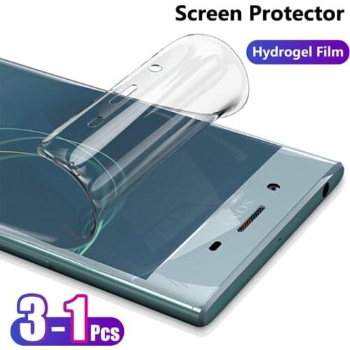 For Sony Xperia 1 10 5 II III XZ3 XZ2 XZ1 XZ XA2 XA1 XA Ultra Plus Front Slim Full Cover Soft TPU Hydrogel Film Screen Protector