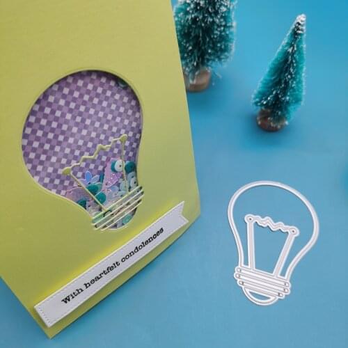 Light bulb Metal Cutting Dies Stencils DIY Scrapbooking New Craft Stamps Die Cut Embossing Card Making Stencil