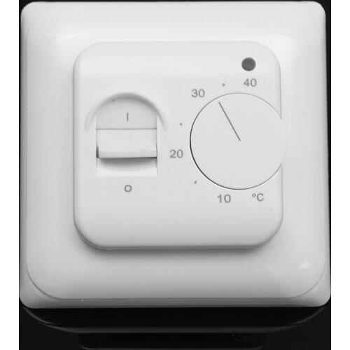 230V 16A Electric Heating Warm Floor Thermostat Rotary Switch Two Sensors Manual Control Temperature Regulator