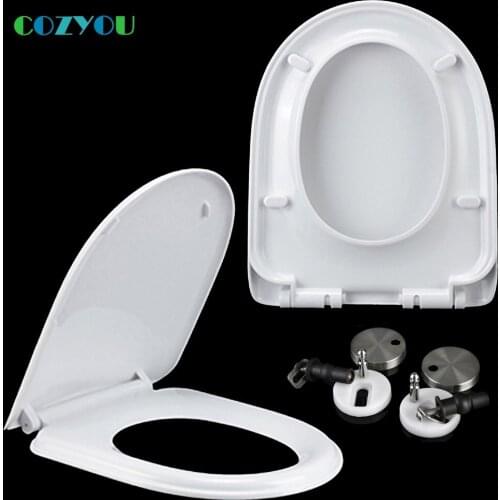 U type PP Toilet seat slow close Quick-Release Easy installation clean length 435mm to 485mm,width 352mm to 372mm GBP17320SU