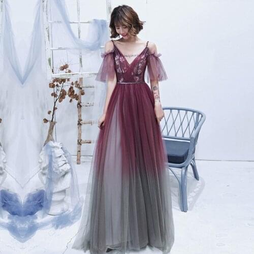 Robe De Soiree 2020 Formal Evening Gown Sexy V-neck A-line Off The Shoulder Vintage Lace Evening Dresses Plus Size