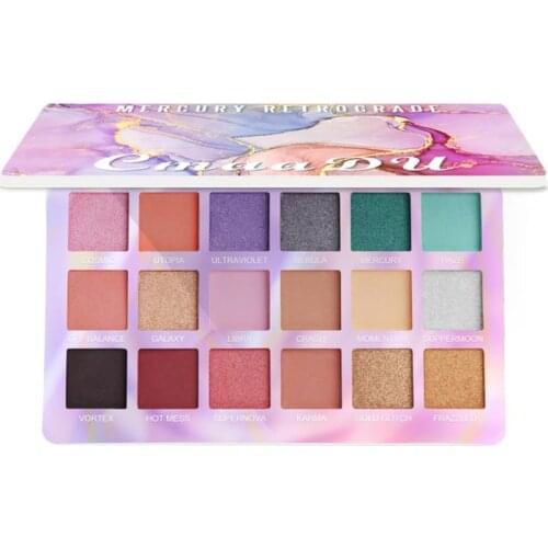 18 Colors Makeup Eyeshadow Pallete Blush Lasting Shimmer Pigmented Glitter Eye Shadow Palette Shades Cosmetics Beauty Creations